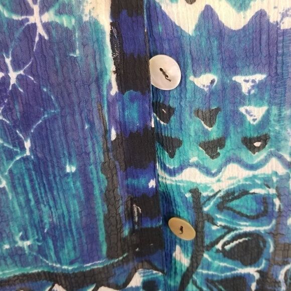 Alfred Dunner Short Sleeve Button Shirt.Size 12. - Picture 4 of 10